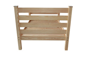 Homeroots Natural Solid Wood Full Bed Frame - Durable, Stylish Design For Ultimate Comfort & Restful Sleep  Solid Wood 546959