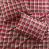 Woolrich Flannel Lodge/Cabin Sheet Set WR20-1801 Red Plaid