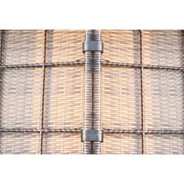 English Elm Fully Assembled 4-Seat Modular Wicker Sectional Set With Plush, Weather-Resistant Cushions & Table B120S00193