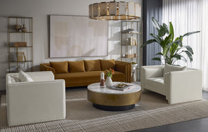 Sunpan Rovira Chandelier – Stunning Alabaster & Gold Iron Design for Elegant Ambient Lighting in Any Space