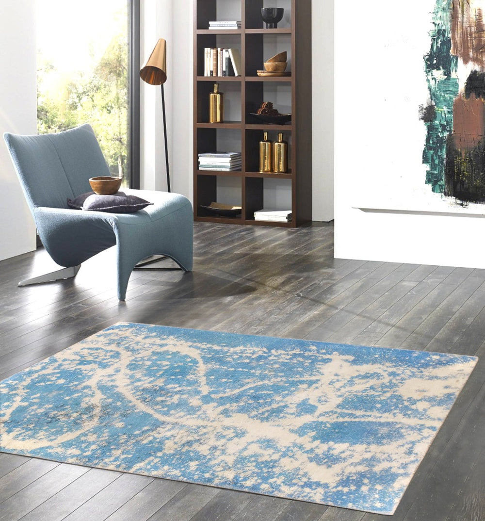 Pasargad Lahore Collection Hand-Knotted Wool Area Rug - Trendy Design, Bold Colors, 3' 3" X 5' 2"