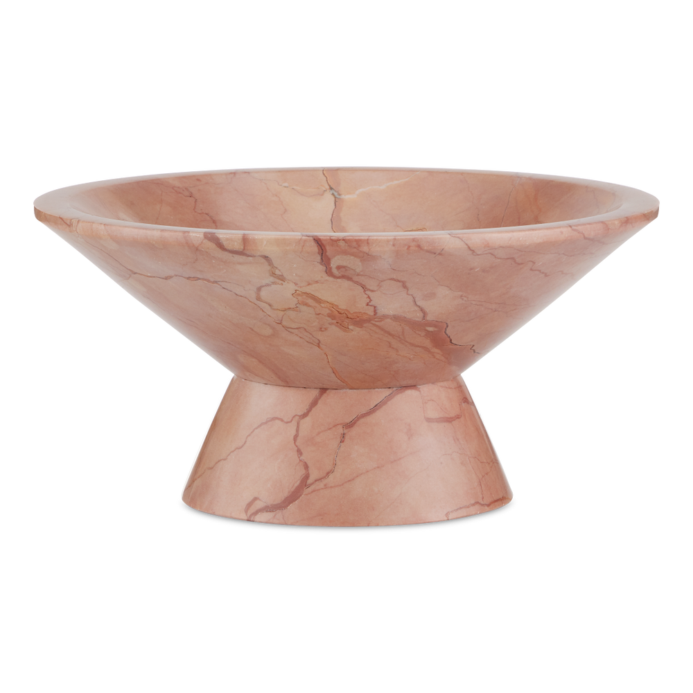 Lubo Rosa Bowl – Exquisite Rosa Cappuccino Marble Design Perfect for Home Décor and Fruit Display