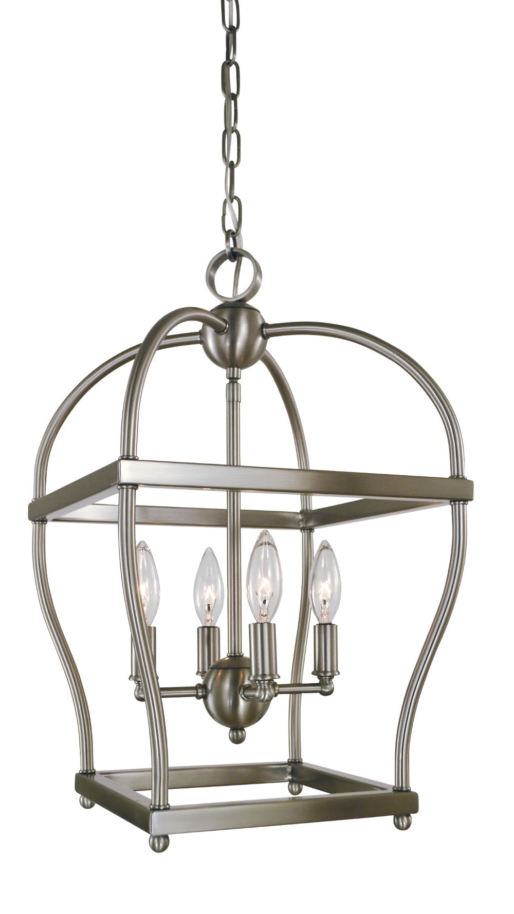 Framburg 4-light Elegant Mini-chandelier With Stunning Finish - Perfect For Enhancing Your Home Décor Brushed Nickel Metal 5474 Bn