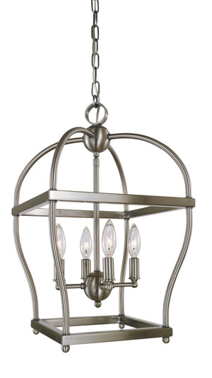 Framburg 4-light Elegant Mini-chandelier With Stunning Finish - Perfect For Enhancing Your Home Décor Brushed Nickel Metal 5474 Bn