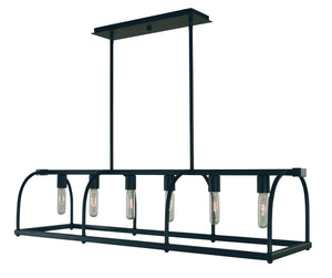 Framburg 6-light Elegant Kenmare Island Chandelier - Modern Lighting Fixture To Transform Your Space With Style Matte Black Metal 5476 Mblack