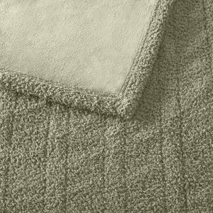 English Elm 1 Twin Faux Feathersoft Electric Blanket with 10 Heat Settings and Auto Shutoff Sage B035P319618