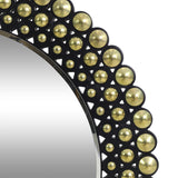 Christopher Knight Home® - Noble House - Rone Contemporary Studded Round Wall Mirror, Bronze and Black