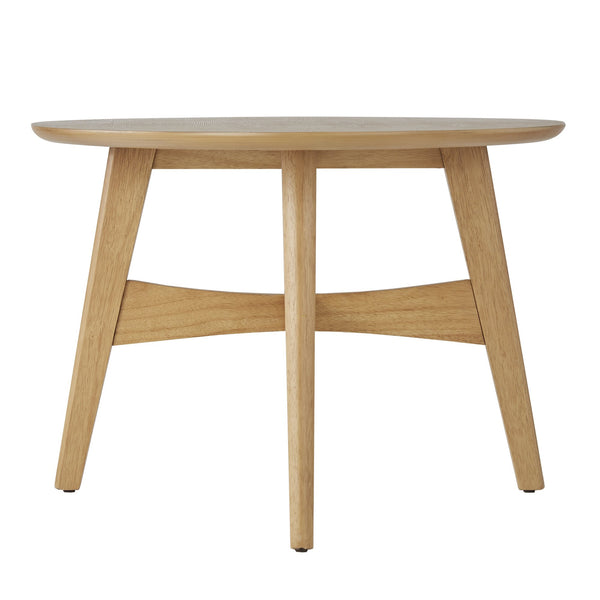 Elora Oval Coffee Table with Tapered Legs Mid-century Modern Living Room Accent