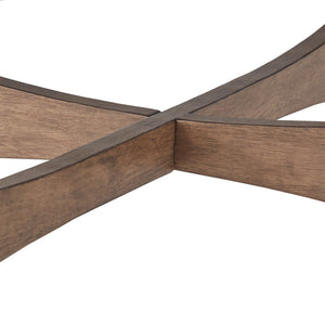 Elora Oval Coffee Table with Tapered Legs Mid-century Modern Living Room Accent