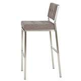 Christopher Knight Home® - Noble House - Qyto Light Grey Fabric Barstools (Set of 2)