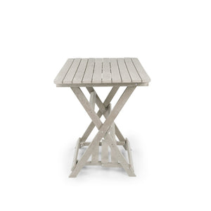 English Elm Summit Ridge Recycled Hdpe Outdoor Folding Bar Table Weather Resistant Eco Patio Sand B2745P409717