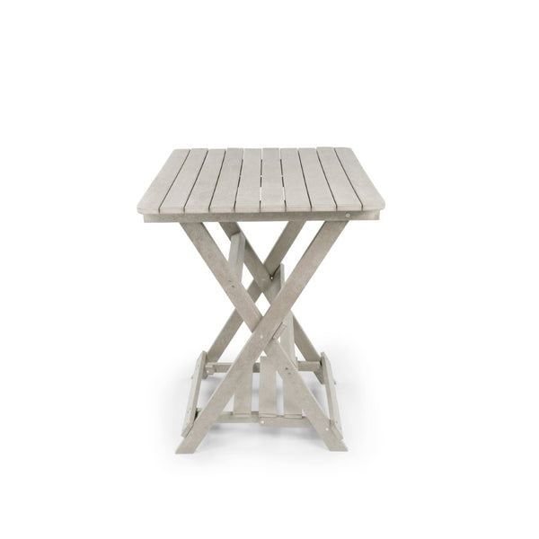 English Elm Summit Ridge Recycled Hdpe Outdoor Folding Bar Table Weather Resistant Eco Patio Sand B2745P409717