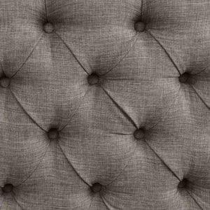 English Elm Rustic 2Pc Counter Height Wingback Chairs With Nailhead Trim, Distressed Black & Light Gray Finish B2741P408974-GIGA