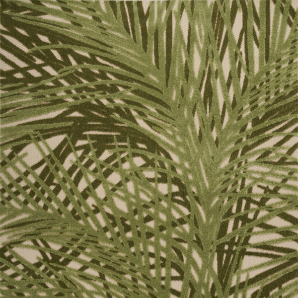 HomeRoots 5' Tropical Ivory and Green Palm Leaf Area Rug - Durable Indoor Outdoor Design for Versatile Spaces 548057