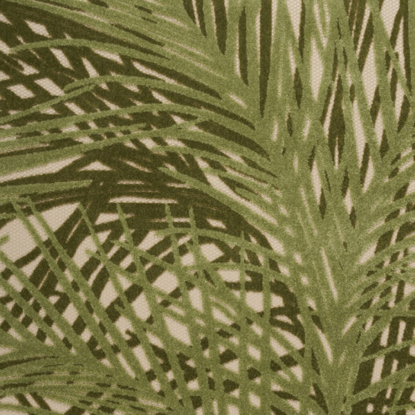 HomeRoots 6' X 9' Ivory Green Palm Leaf Area Rug – Durable Indoor Outdoor Decor for Coastal Living Spaces 548080