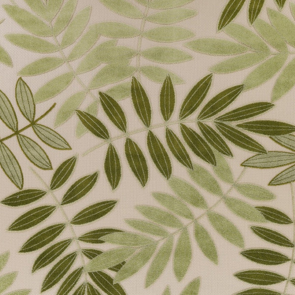 HomeRoots 8' X 11' Ivory Green Palm Leaf Area Rug - Durable Indoor Outdoor Rug for Tropical Coastal Style 548089