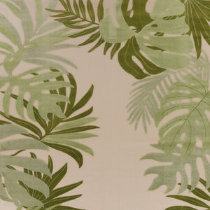 HomeRoots 8' X 11' Ivory & Green Palm Leaf Area Rug - Durable Indoor/Outdoor Design for Coastal Elegance 548091