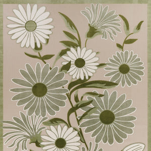 HomeRoots 10' Ivory and Green Floral Indoor/Outdoor Area Rug – Durable, Versatile, Easy-Care for High-Traffic Spaces 548099