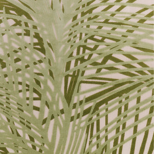 HomeRoots 10' Tropical Palm Leaf Area Rug - Durable Ivory & Green Indoor/Outdoor Design for High-Traffic Areas 548103