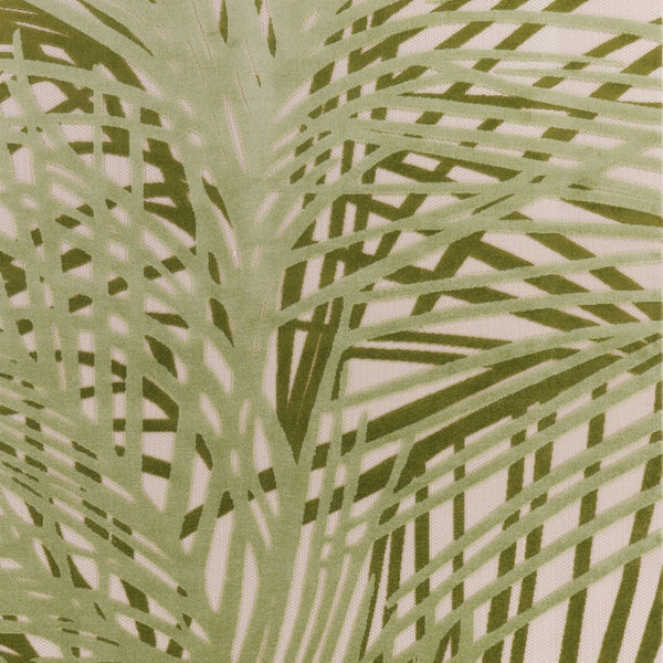 HomeRoots 10' Tropical Palm Leaf Area Rug - Durable Ivory & Green Indoor/Outdoor Design for High-Traffic Areas 548103