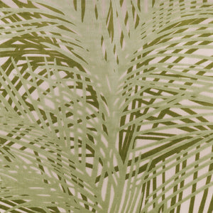 HomeRoots 10' Tropical Palm Leaf Area Rug - Durable Ivory & Green Indoor/Outdoor Design for High-Traffic Areas 548103