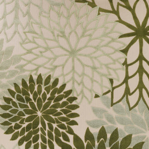 HomeRoots 9' Ivory and Green Floral Area Rug – Durable for Indoor and Outdoor Use, Stain-Resistant, Stylish Design 548115