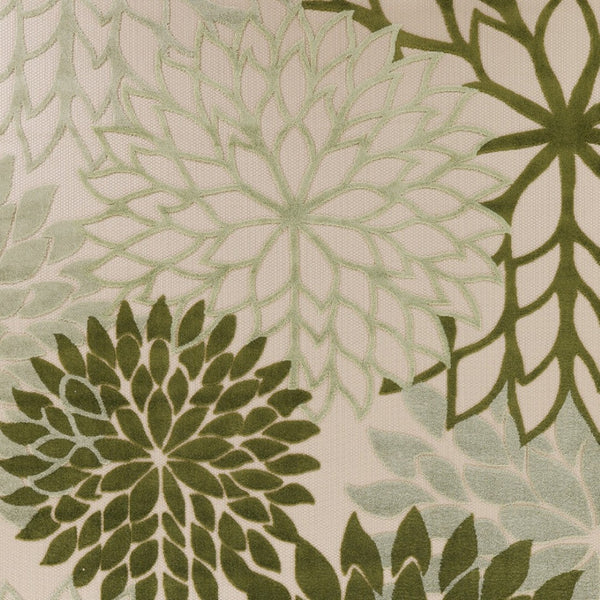 HomeRoots 9' Ivory and Green Floral Area Rug – Durable for Indoor and Outdoor Use, Stain-Resistant, Stylish Design 548115