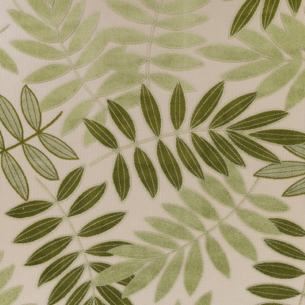 HomeRoots 9' X 12' Ivory & Green Palm Leaf Rug – Durable Indoor/Outdoor Area Rug for Tropical Coastal Vibes 548117