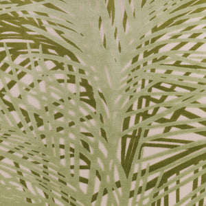 HomeRoots 9' X 12' Ivory Green Palm Leaf Area Rug - Durable, Stylish Indoor/Outdoor Carpet for High Traffic Areas 548118