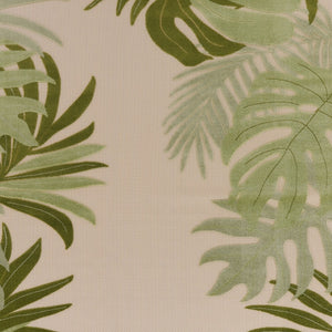 HomeRoots 9' Tropical Ivory and Green Palm Leaf Area Rug - Durable Indoor/Outdoor Design for Coastal Spaces 548119