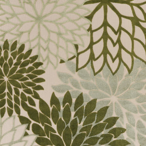 HomeRoots 12' X 15' Elegant Ivory and Green Floral Area Rug - Durable Indoor/Outdoor Design for High-Traffic Spaces 548128