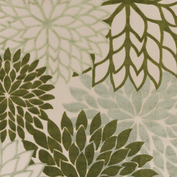 HomeRoots 12' X 15' Elegant Ivory and Green Floral Area Rug - Durable Indoor/Outdoor Design for High-Traffic Spaces 548128