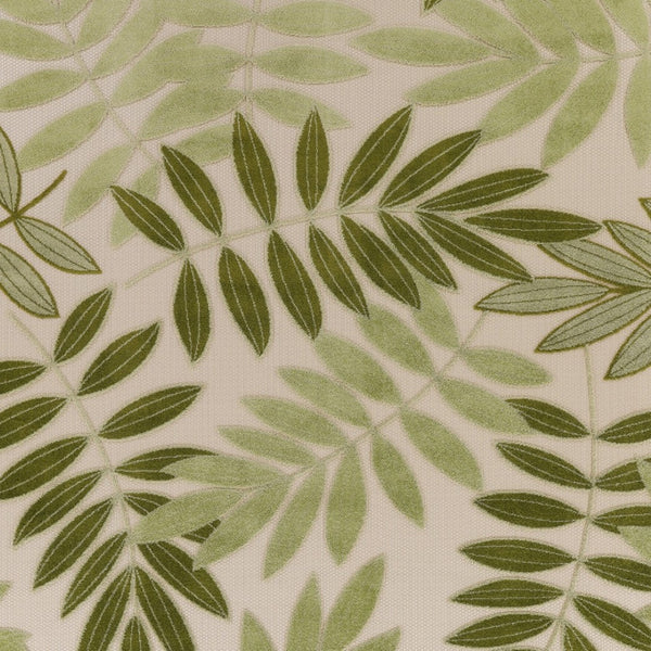 HomeRoots 12' X 15' Elegant Ivory & Green Floral Indoor/Outdoor Area Rug - Durable, Easy-Clean & Stylish Design 548130