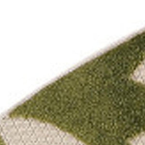 HomeRoots 5' Elegant Ivory Green Round Floral Area Rug for Indoor & Outdoor, Durable & Easy Maintenance 548141