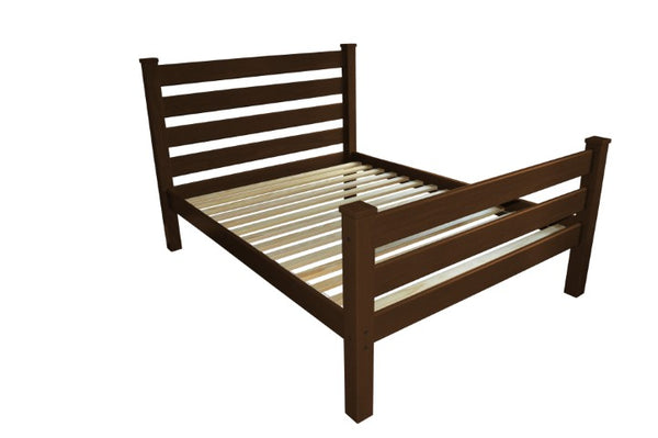 Homeroots Brown Solid Wood Queen Bed Frame - Stylish, Durable Design For Ultimate Comfort And Relaxation  Solid Wood 548158