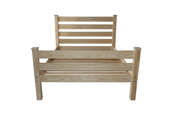 Homeroots Natural Solid Wood Queen Bed Frame – Stylish Comfort, Durable Craftsmanship For Restful Sleep Sanctuary  Solid Wood 548170