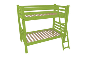 HomeRoots Green Twin Solid Wood Bunk Bed for Kids – Timeless Design, Safety Features & Stylish Space-Saving Solution 548181