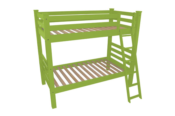 HomeRoots Green Twin Solid Wood Bunk Bed for Kids – Timeless Design, Safety Features & Stylish Space-Saving Solution 548181