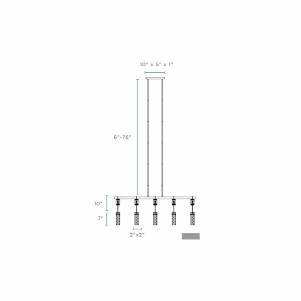 HomeRoots Silver Five-Light Dimmable Smart Chandelier with Clear Acrylic Shades - Modern Elegance for Any Room 548188