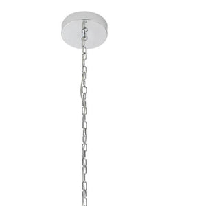 HomeRoots Silver Candle-Style Eight-Light Chandelier - Dimmable, Smart-Enabled, Modern Farmhouse Elegance 548190
