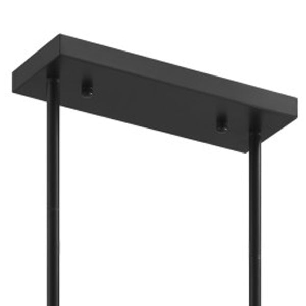 HomeRoots Black Sputnik Chandelier - Smart Enabled Dimmable Fixture with Clear Shades for Modern Spaces 548193