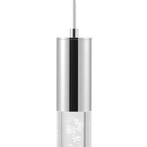 HomeRoots Black Modern Three-Light Dimmable Smart Chandelier with Clear Glass Shades for Stylish Lighting 548195