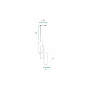 HomeRoots Gold Three-Light Dimmable Smart Chandelier - Elegant LED Fixture for Modern Home Illumination 548200