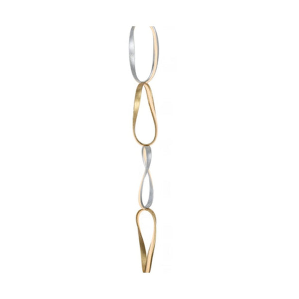 HomeRoots Gold Modern LED Dimmable Smart Chandelier - Elegant Metal Wagon-Wheel Design for Home Interiors 548206
