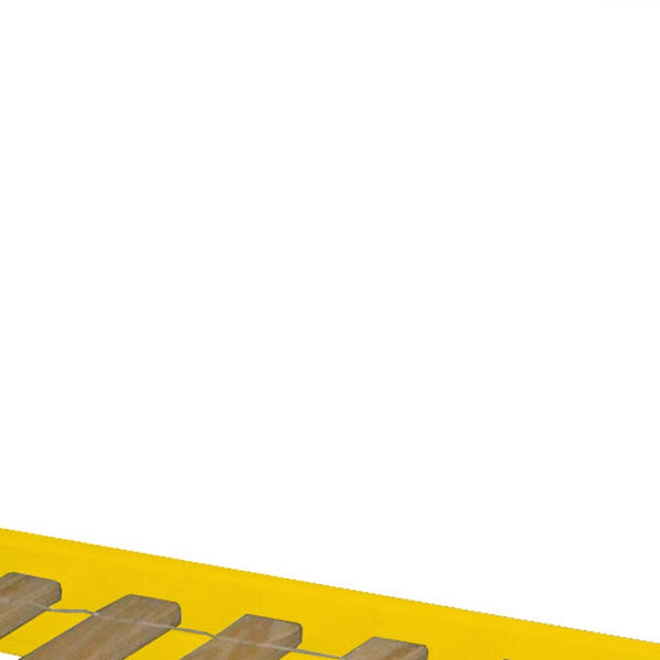 HomeRoots Yellow Queen Solid Wood Bunk Bed - Space-Saving Design for Families, Stylish & Safe Sleep Solution 548301