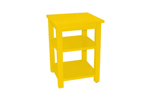 Homeroots 28" Yellow Solid Wood Nightstand   548315