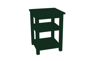 Homeroots 28" Dark Green Solid Wood Nightstand   548318
