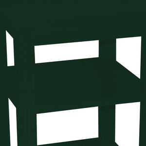 Homeroots 28" Dark Green Solid Wood Nightstand   548318