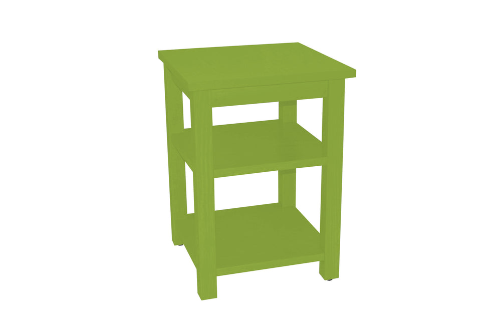 Homeroots 28" Green Solid Wood Nightstand   548322