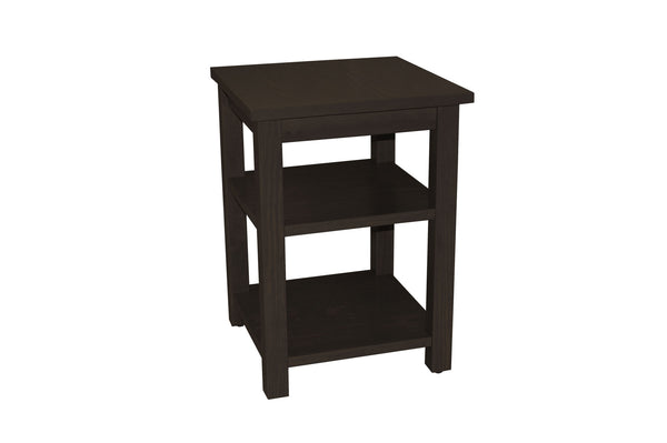 Homeroots 28" Espresso Solid Wood Nightstand   548323